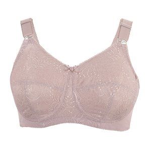 Glamorise 38C COMFORT LIFT Bra (COTTON-LINED) Wireless (SIDE-BONES) TAUPE NEW